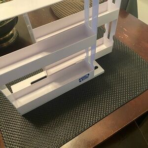 White plastic Spice Rack Organizer